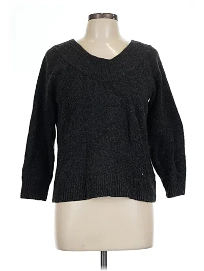 Pre-owned H&m Pullover Sweater In Black