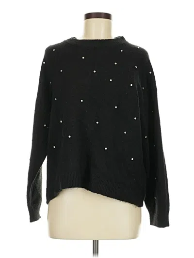 Pre-owned H&m Pullover Sweater In Black