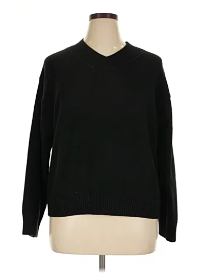 Pre-owned H&m Pullover Sweater In Black