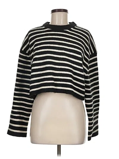 Pre-owned H&m Pullover Sweater In Black