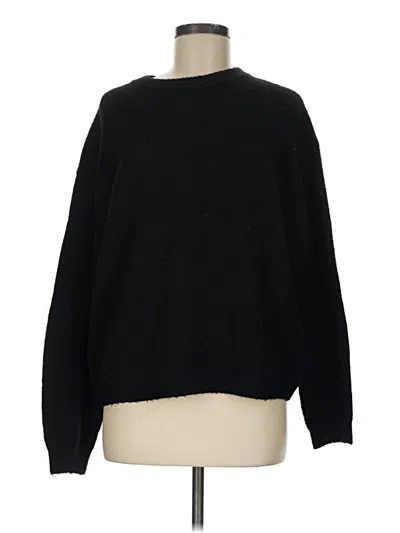 Pre-owned H&m Pullover Sweater In Black