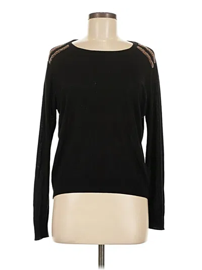 Pre-owned H&m Pullover Sweater In Black