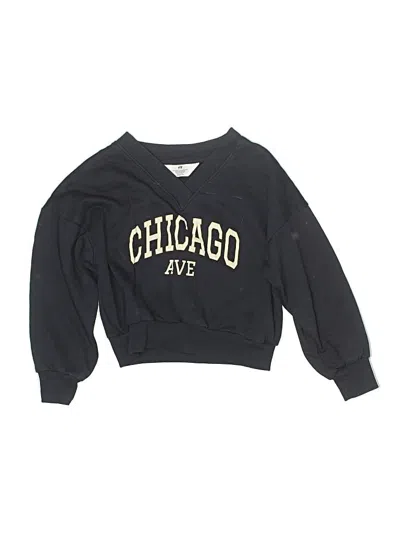 Pre-owned H&m Kids' Pullover Sweater In Black