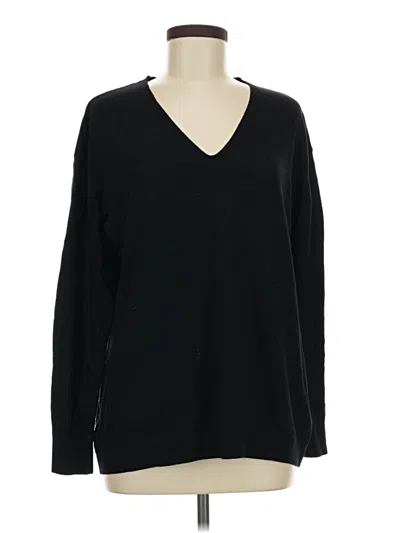 Pre-owned H&m Pullover Sweater In Black