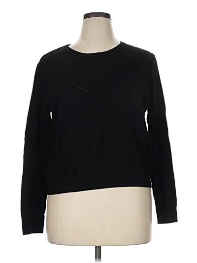 Pre-owned H&m Pullover Sweater In Black