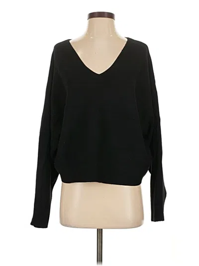 Pre-owned H&m Pullover Sweater In Black