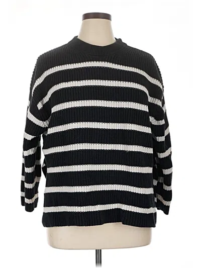 Pre-owned H&m Pullover Sweater In Black