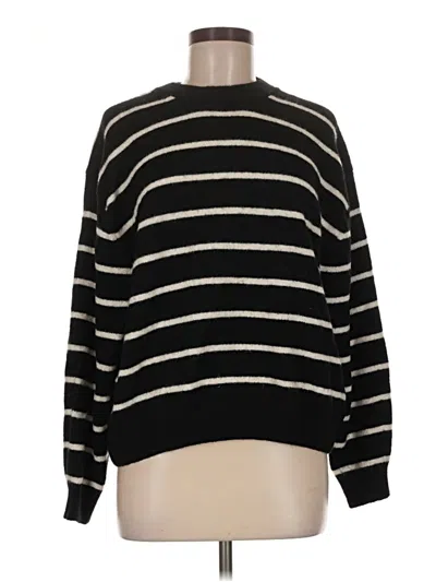 Pre-owned H&m Pullover Sweater In Black
