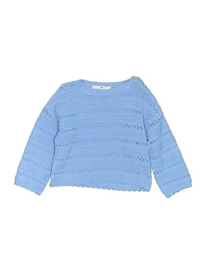Pre-owned H&m Kids' Pullover Sweater In Blue