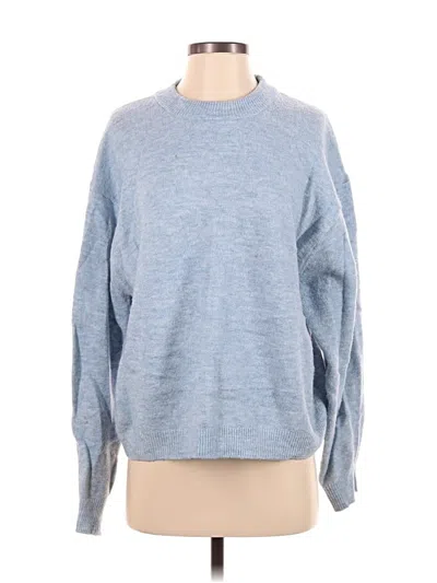 Pre-owned H&m Pullover Sweater In Blue