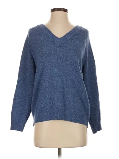 Pre-owned H&m Pullover Sweater In Blue