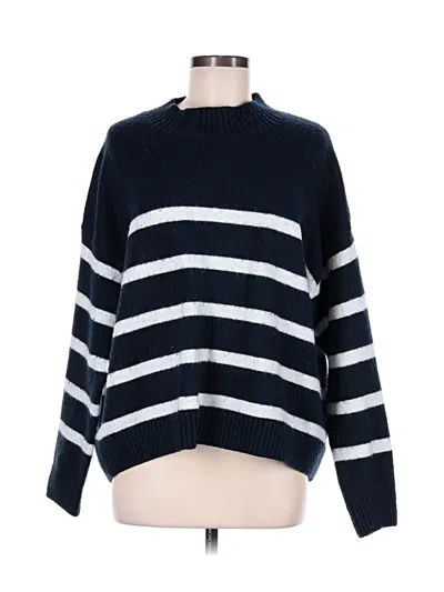 Pre-owned H&m Pullover Sweater In Blue
