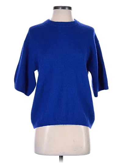 Pre-owned H&m Pullover Sweater In Blue