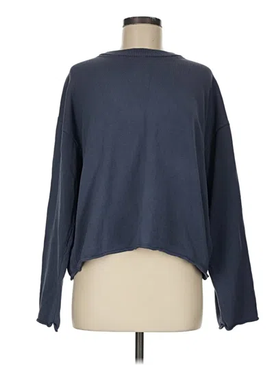 Pre-owned H&m Pullover Sweater In Blue