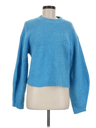 Pre-owned H&m Pullover Sweater In Blue