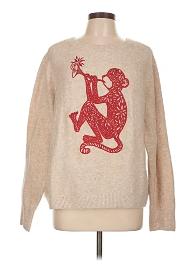 Pre-owned H&m Pullover Sweater In Brown