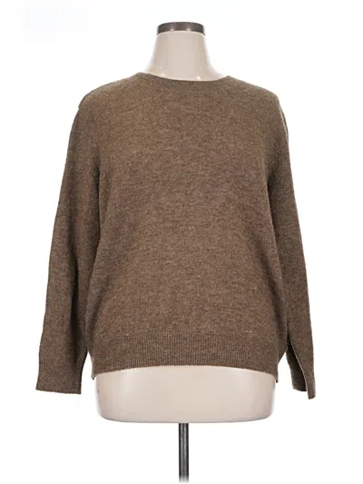Pre-owned H&m Pullover Sweater In Brown