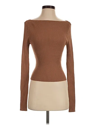 Pre-owned H&m Pullover Sweater In Brown