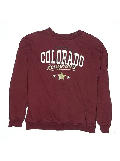 Pre-owned H&m Kids' Pullover Sweater In Burgundy