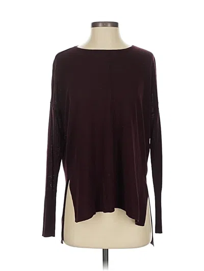 Pre-owned H&m Pullover Sweater In Burgundy