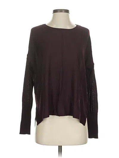 Pre-owned H&m Pullover Sweater In Burgundy