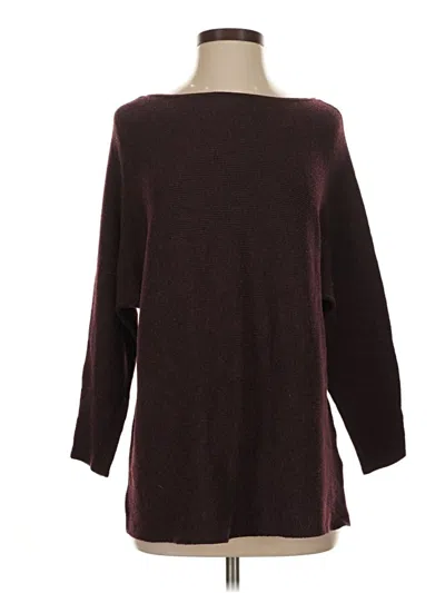 Pre-owned H&m Pullover Sweater In Burgundy