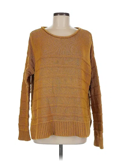 Pre-owned H&m Pullover Sweater In Gold