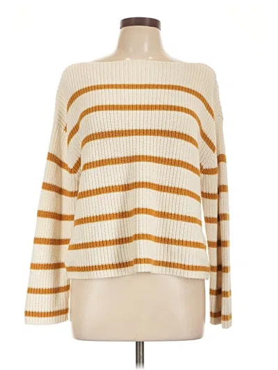 Pre-owned H&m Pullover Sweater In Gold