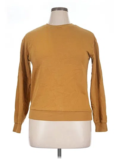 Pre-owned H&m Pullover Sweater In Gold