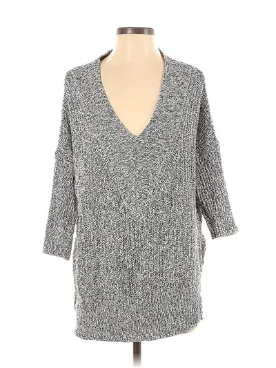 Pre-owned H&m Pullover Sweater In Gray