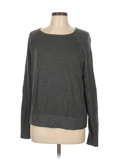 Pre-owned H&m Pullover Sweater In Gray