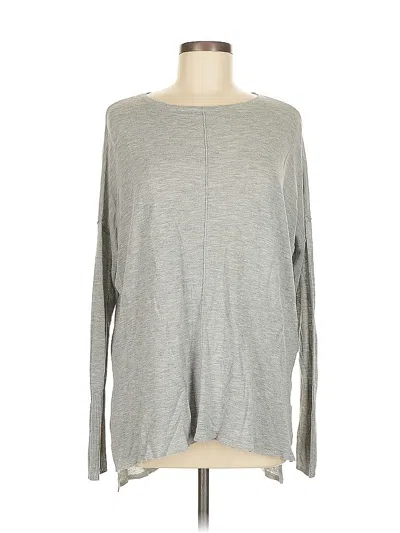 Pre-owned H&m Pullover Sweater In Gray