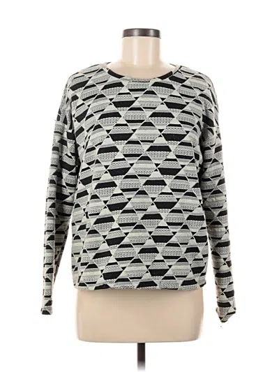 Pre-owned H&m Pullover Sweater In Gray