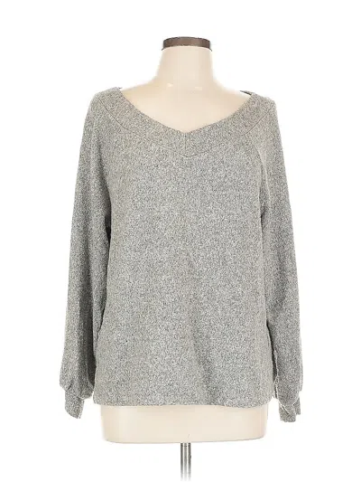 Pre-owned H&m Pullover Sweater In Gray