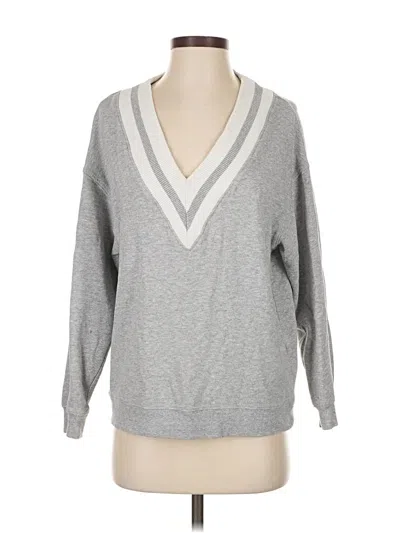 Pre-owned H&m Pullover Sweater In Gray