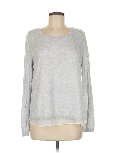Pre-owned H&m Pullover Sweater In Gray
