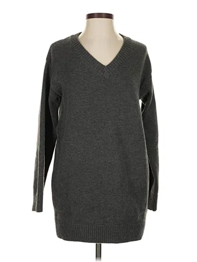 Pre-owned H&m Pullover Sweater In Gray