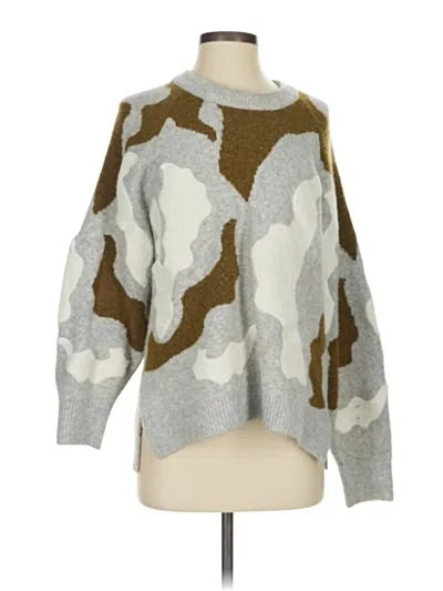 Pre-owned H&m Pullover Sweater In Gray