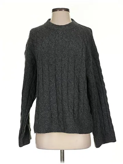 Pre-owned H&m Pullover Sweater In Gray