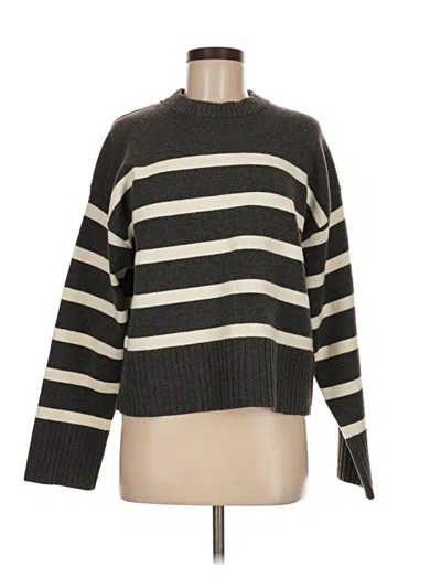 Pre-owned H&m Pullover Sweater In Gray