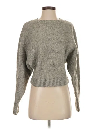Pre-owned H&m Pullover Sweater In Gray