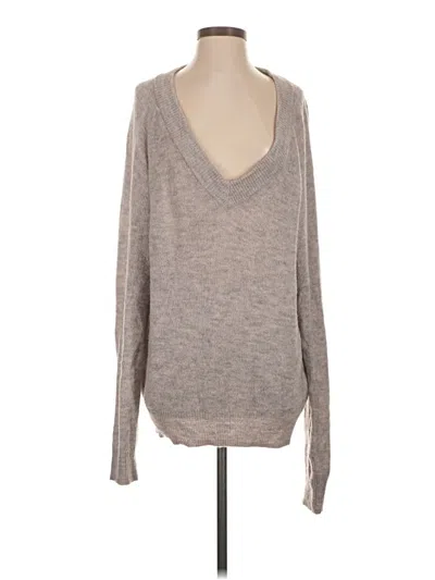 Pre-owned H&m Pullover Sweater In Gray