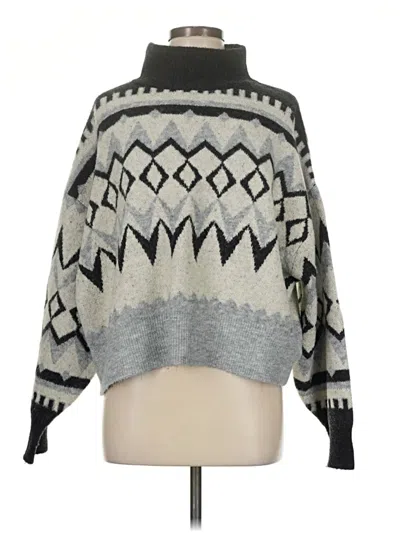 Pre-owned H&m Pullover Sweater In Gray