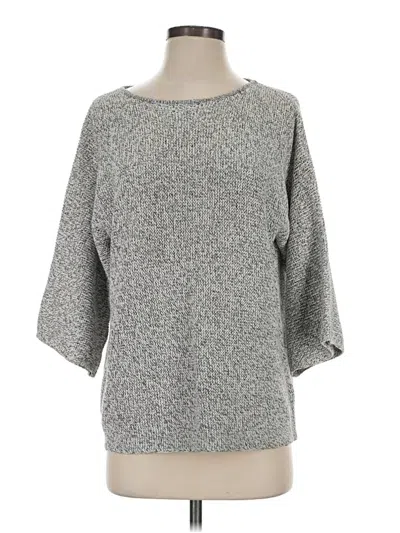 Pre-owned H&m Pullover Sweater In Gray