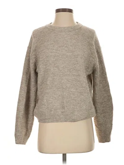 Pre-owned H&m Pullover Sweater In Gray