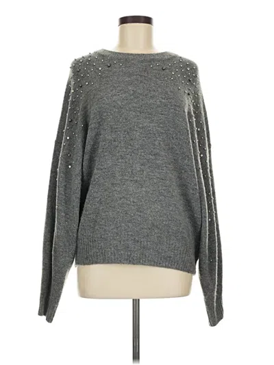 Pre-owned H&m Pullover Sweater In Gray