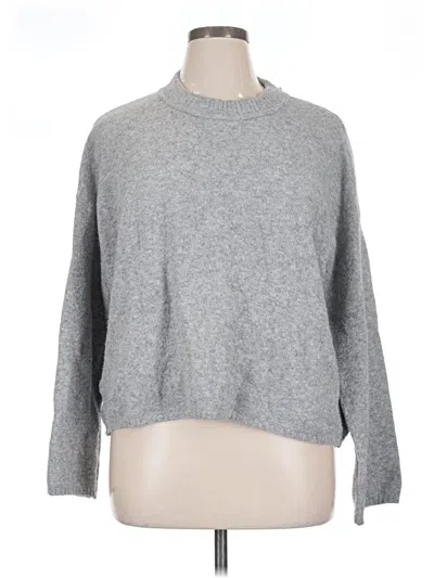 Pre-owned H&m Pullover Sweater In Gray