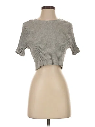 Pre-owned H&m Pullover Sweater In Gray