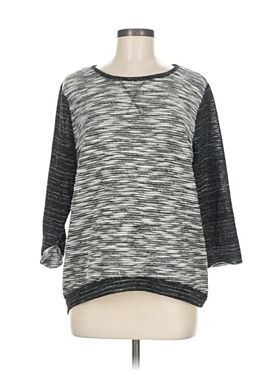 Pre-owned H&m Pullover Sweater In Gray