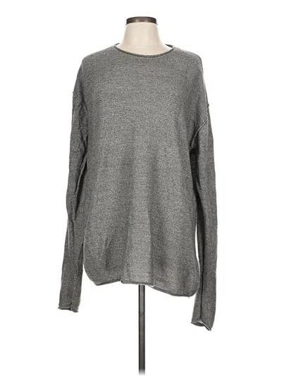 Pre-owned H&m Pullover Sweater In Gray
